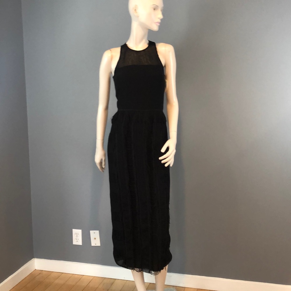 NWT Hugo Boss Black Fringe Dress Sz 0